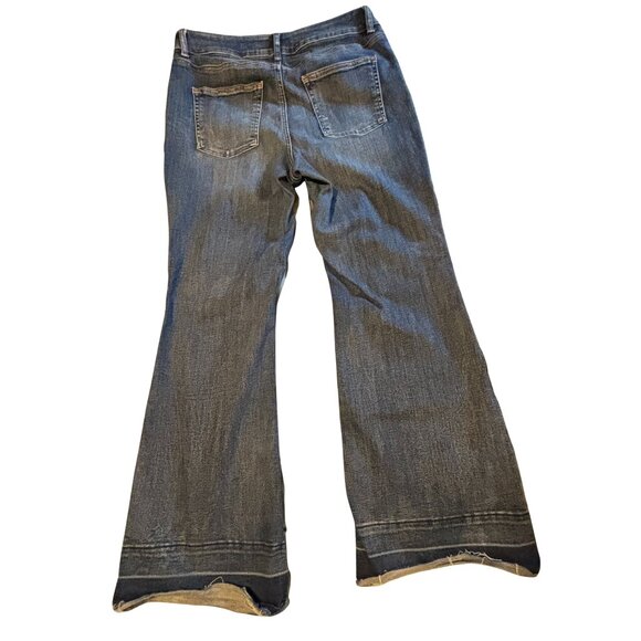 GUC Maurices edgely™ Flare Curvy High Rise Jean Released Hem Plus Size 18 W - Picture 4 of 7